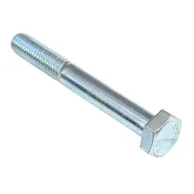 Šesterokotni vijak, delni navoj M10x80, razred 5.8, DIN 931, belo pocinkan
