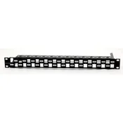 Leviton Modularni patch panel 24xRJ45 sa držacem kablova za 10GPlus ( Mmcpnlx24sij2m-b )