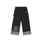 Ed Hardy Kavbojke črna/bela