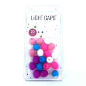 LIGHT CAPS LIGHT CAPS mešanica bela+roza+2 odtenka modre, 20 kom v pakiranju