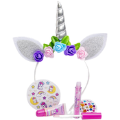 Martinelia Little Unicorn Beauty Set: Unicorn Hair Band - 2 Lip Gloss - 1 Lip Gloss Pot - Stickers - Gem Stickers 1 unita