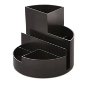 Držalo za pisarniški material, za večkratno uporabo, MAUL Roundbox, črno
