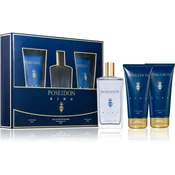 Mens Perfume Set The King Poseidon EDT (3 pcs) (3 pcs)