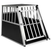 Northix Transportna kletka za psa aluminij 91x65x69.5 cm vrata