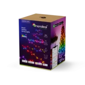 Nanoleaf verižne luči - pametne notranje/zunanje božične lučke 20 m, 250 LED diod, Matter Technology (črna)