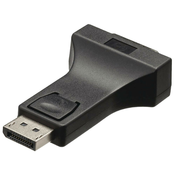 NEDIS DisplayPort adapter/ DisplayPort konektor - DVI-I uticnica 24+5p/ crna/ mjehuricasta folija