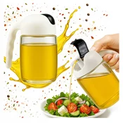 shumee Steklena steklenica z razpršilnikom 300 ml z ročajem za omako, kis, olivno olje