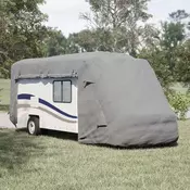 Navlake za kamper sive 730x235x275 cm netkana tkanina