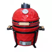 Keramični žar Kamado Pro 15” All In Set - rdeč