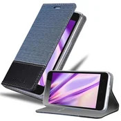 Cadorabo CADORABO Ohišje, združljiv z Lenovo v temno modri črni barvi - zaščitni pokrov z magnetnim zapiranjem, stoječo funkcijo in režo za kartico, (20568824)