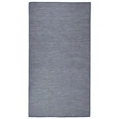 Vidaxl Zunanja preproga ploščato tkanje 80x150 cm modra