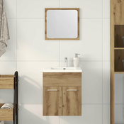 vidaXL Kopalniška garnitura 2-delna artisan hrast inženirski les