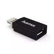 HAMA - 00178400 Adapter, Lightning, Micro USB, Crna