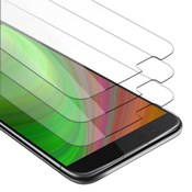 Cadorabo CADORABO LG K10 2016 - Zaščitna folija v visoka prosojnost - 3-pack Kaljeno zaščitno steklo za zaslone s trdoto 9H in združljivostjo s 3D dotikom, (20548568)