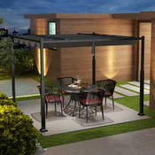 Terasna pergola , 3x3m, siva