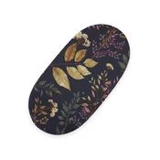 shumee Bombažna rjuha za voziček Moses košara Boho gondola 75x35 cm - floristična mornarsko modra