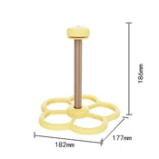 INF Bird Rotating Windmill Station Perch Toy - Interaktivna in privlačna oprema za kletke Yellow, (5000125590)