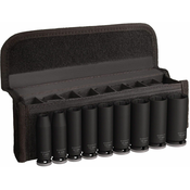 Bosch Set kovanih nasadnih kljuceva 7 - 19mm, duboki, 3/8, 9 delova, PRO Impact Socket 2608003037