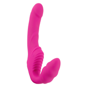 You2Toys Vibrating Strapless Strap-on 2 Motors with Remote Pink