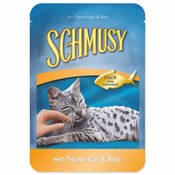 Schmusy Kapsula Ribe tuna + riž v želeju - 100 g