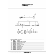 KONUS SHIMANO FH-M665 LEVI LOCK NUT UNIT