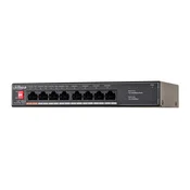 Dahua SF1008LP 8-portni nezaščiteni namizni stikali s 4-portnim PoE