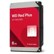 Western Digital 3,5 6000 GB unutarnji SATA III 5400 o/min 256 MB crveni PLUS WD60EFPX tvrdi disk 3 godine