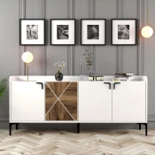 Hanah Home Komoda Venedik 180x78x35cm Bela
