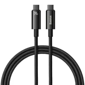 KABEL BASEUS CAWJ040001 - Type-C na Type-C, Fast Charging, 240W, 1m - Črn