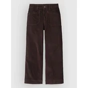 Patagonia Wide Leg Cord ženske hlače den brown