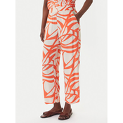 LOLA CASADEMUNT Hlače iz tkanine LS2614040 Oranžna Regular Fit