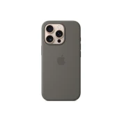 Apple iPhone 16 Pro silicone case with MagSafe - Stone Gray