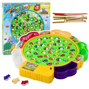 slomart LEAN TOYS Družabna igra ribolova - 45 ribic, 5 palic