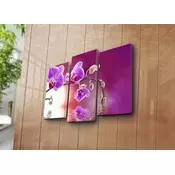 Wallity Dekorativne slike na platnu, 45x20cm, 3 komada, Šarene