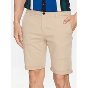 Lindbergh Kratke hlače iz tkanine 30-505044 Bež Slim Fit