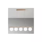 Ondaluce - Luster na sajli MONILE 5xE14/10W/230V zlatna/bela