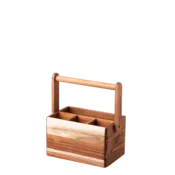 Stojalo za jedilni pribor Agat 22,6 x 14,2 x 24,8 cm - FLOW Wooden - 593709