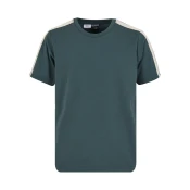 Mister Tee Majica Tennis Core temno zelena/off-bela