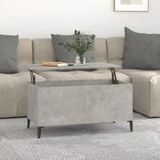 Stolic za kavu siva boja betona 90x44,5x45 cm konstruirano drvo