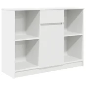 Vidaxl Komoda s predalom bela 101x35x76 cm inženirski les