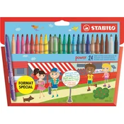 Stabilo STABILO pisalo z vlakneno konico power, okroglo, kartonska škatla 24, (21655572)