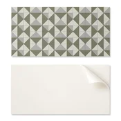 shumee Komplet vinilnih ploščic z motivom spalnice z vzorcem geometrijskih trikotnikov 6x60x30 cm