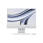 Apple iMac Apple M M3 59,7 cm (23.5) 4480 x 2520 pikseli Racunalo sve u jednom 8 GB 256 GB SSD macOS Sonoma Wi-Fi 6E (802.11ax) Srebro