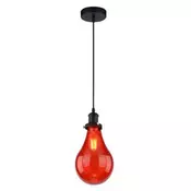 Visilica Vesta 266 Chic-Preto/VM 1*E27 red glass 50.0193