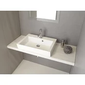 SAPHO AVICE Stenska Deska za Umyvadlo 90x50cm, 5cm, Starobeli Dub