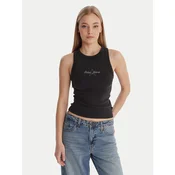 GUESS JEANS Top črna/bela