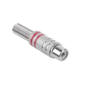 CABLETECH RCA prikljucak uticnica, metalna 2 trake crvena GNI0065B