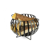 Kovinska košara za drva KULA 34,5x46 črna