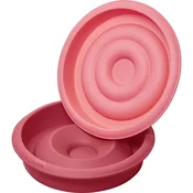 shumee Model za torto v obliki srca, 2 kosa, silikonski, premer 21 cm/Lurch