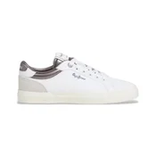 Pepe Jeans za ženske. PLS31588 Trenirke Kenton Court white (38), Bela, Ravna stran, Čipke, Priložnostno